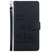 For Tecno Spark Go 2024 / 20 / 20C Cute Cats RFID Leather Phone Case(Black)