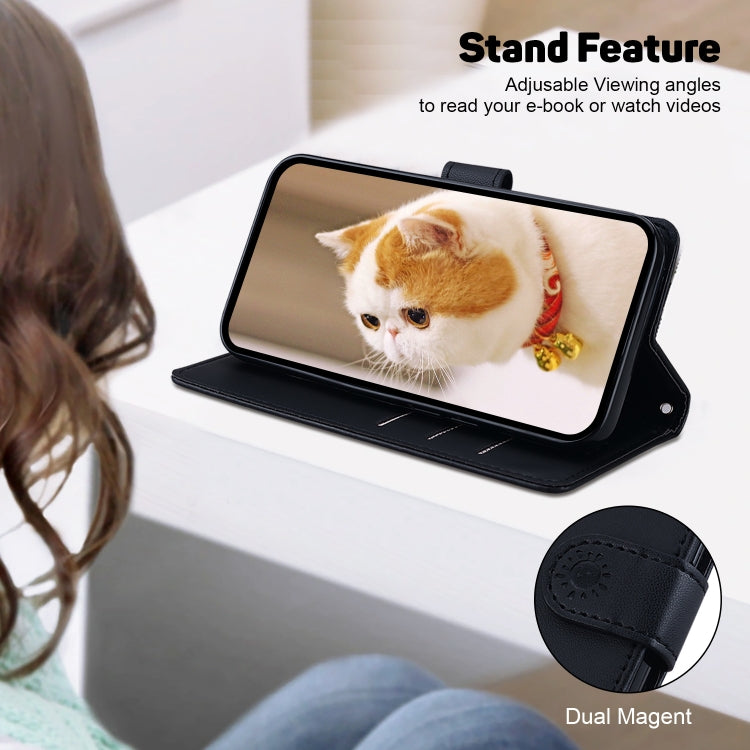 For Tecno Spark Go 2024 / 20 / 20C Cute Cats RFID Leather Phone Case(Black) - Tecno Cases by PMC Jewellery | Online Shopping South Africa | PMC Jewellery | Buy Now Pay Later Mobicred