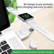 For Apple Watch Series 847 Magnetic Wireless Charger(White)