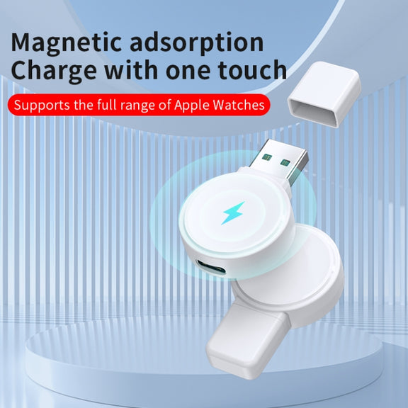 For Apple Watch Series X53 Portable Wireless Charger(White)