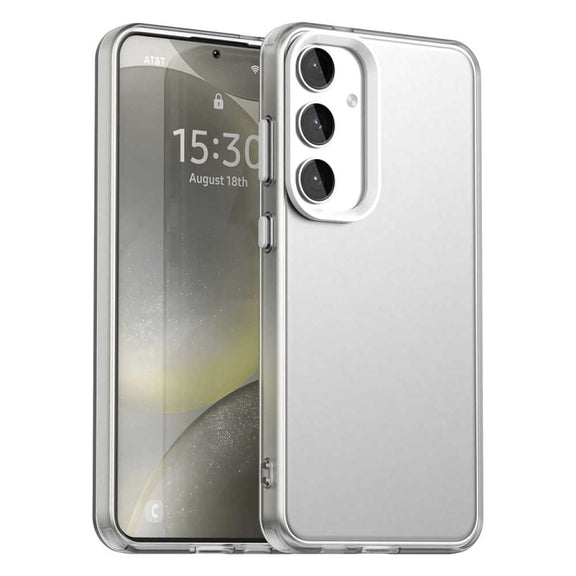 For Samsung Galaxy S25 5G Candy PC Hybrid TPU Shockproof Phone Case(White)