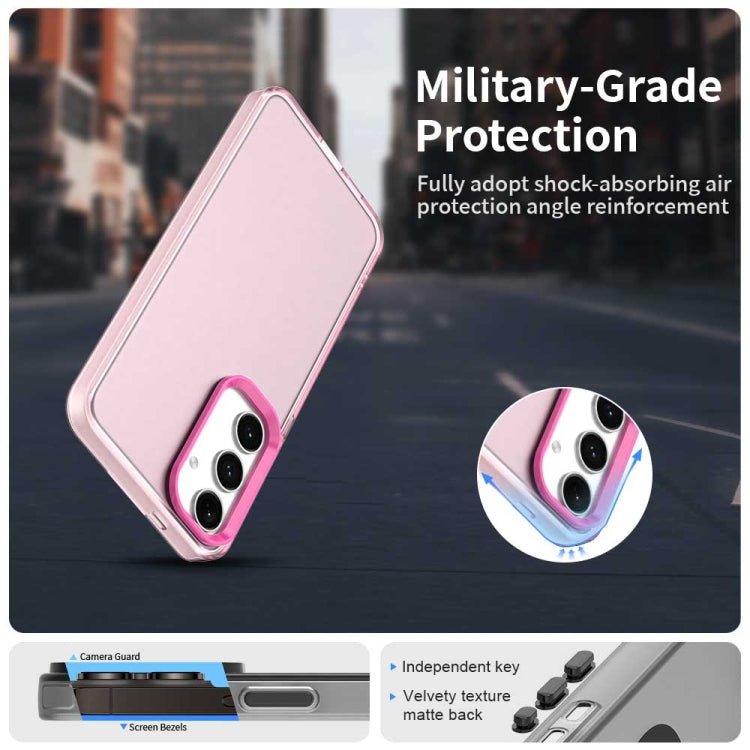 For Samsung Galaxy S25 5G Candy PC Hybrid TPU Shockproof Phone Case(Red)