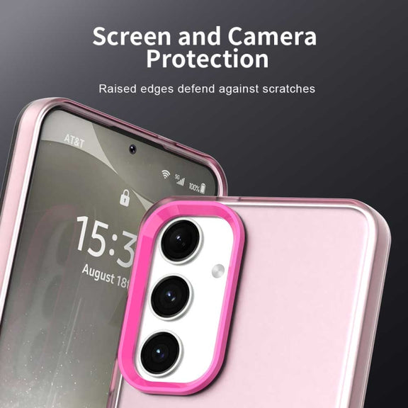 For Samsung Galaxy S25 5G Candy PC Hybrid TPU Shockproof Phone Case(Red)
