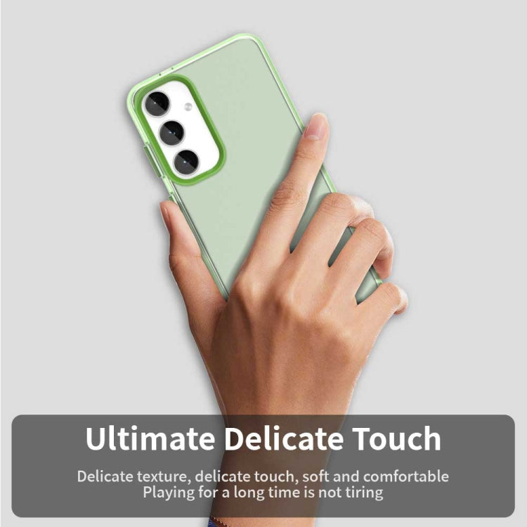 For Samsung Galaxy S25 5G Candy PC Hybrid TPU Shockproof Phone Case(Green)
