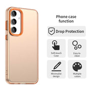 For Samsung Galaxy S25+ 5G Candy PC Hybrid TPU Shockproof Phone Case(Orange)
