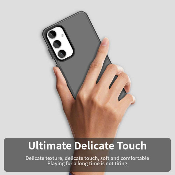 For Samsung Galaxy S25+ 5G Candy PC Hybrid TPU Shockproof Phone Case(Black)