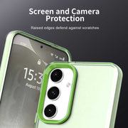 For Samsung Galaxy S25+ 5G Candy PC Hybrid TPU Shockproof Phone Case(Green)