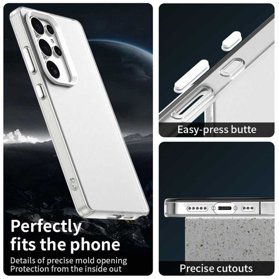 For Samsung Galaxy S25 Ultra 5G Candy PC Hybrid TPU Shockproof Phone Case(White)
