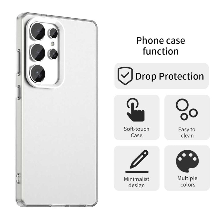 For Samsung Galaxy S25 Ultra 5G Candy PC Hybrid TPU Shockproof Phone Case(White)