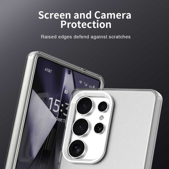 For Samsung Galaxy S25 Ultra 5G Candy PC Hybrid TPU Shockproof Phone Case(White)