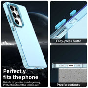 For Samsung Galaxy S25 Ultra 5G Candy PC Hybrid TPU Shockproof Phone Case(Blue)