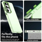 For Samsung Galaxy S25 Ultra 5G Candy PC Hybrid TPU Shockproof Phone Case(Green)