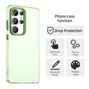 For Samsung Galaxy S25 Ultra 5G Candy PC Hybrid TPU Shockproof Phone Case(Green)