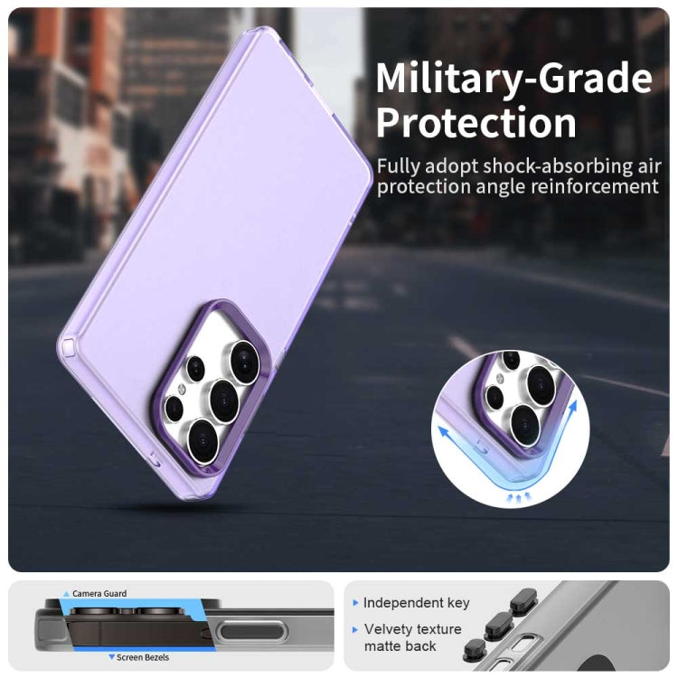 For Samsung Galaxy S25 Ultra 5G Candy PC Hybrid TPU Shockproof Phone Case(Purple)