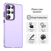 For Samsung Galaxy S25 Ultra 5G Candy PC Hybrid TPU Shockproof Phone Case(Purple)