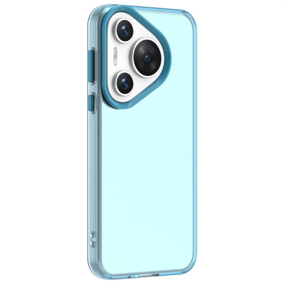 For Huawei Pura 70 Candy PC Hybrid TPU Shockproof Phone Case(Blue)