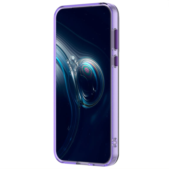 For Huawei Pura 70 Candy PC Hybrid TPU Shockproof Phone Case(Purple)
