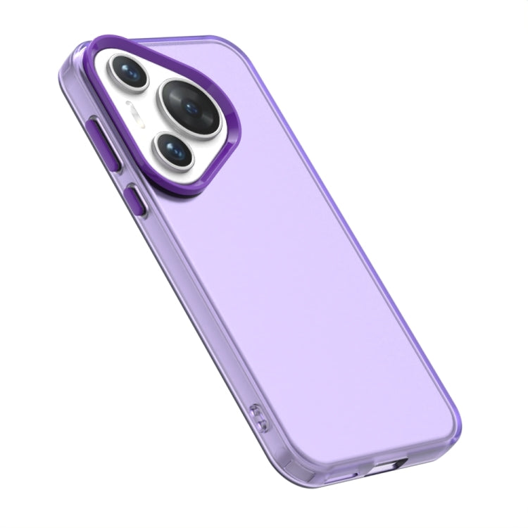 For Huawei Pura 70 Candy PC Hybrid TPU Shockproof Phone Case(Purple)