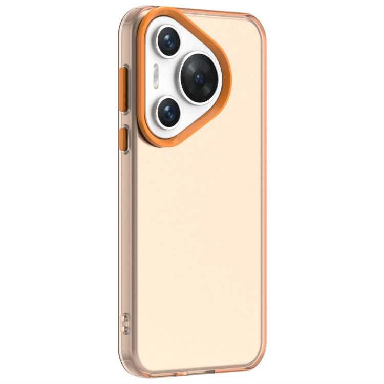 For Huawei Pura 70 Pro Candy PC Hybrid TPU Shockproof Phone Case(Orange)