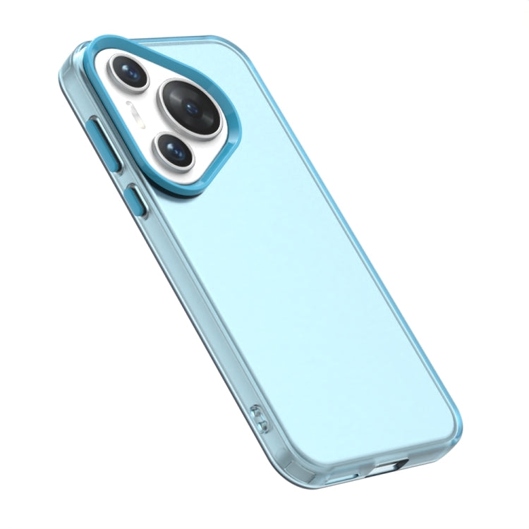 For Huawei Pura 70 Pro Candy PC Hybrid TPU Shockproof Phone Case(Blue)