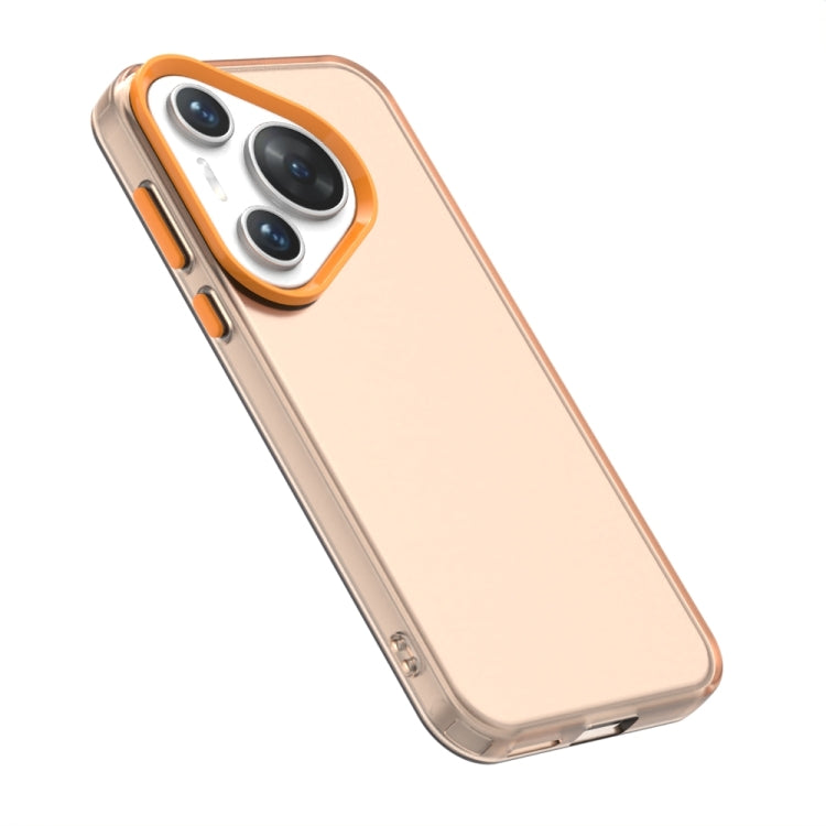 For Huawei Pura 70 Pro+ Candy PC Hybrid TPU Shockproof Phone Case(Orange)