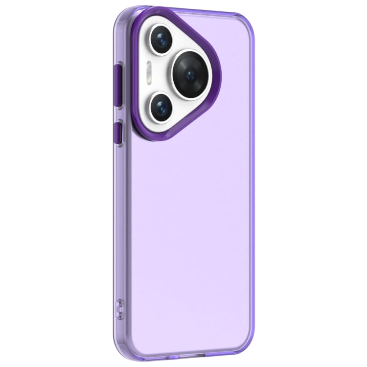 For Huawei Pura 70 Pro+ Candy PC Hybrid TPU Shockproof Phone Case(Purple)