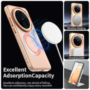 For vivo X200 Candy Magsafe PC Hybrid TPU Phone Case(Orange)