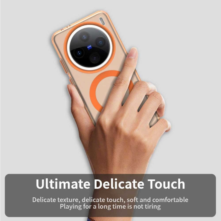 For vivo X200 Candy Magsafe PC Hybrid TPU Phone Case(Orange)