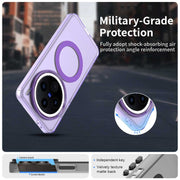 For vivo X200 Candy Magsafe PC Hybrid TPU Phone Case(Purple)