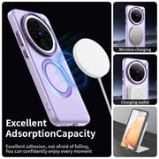 For vivo X200 Candy Magsafe PC Hybrid TPU Phone Case(Purple)