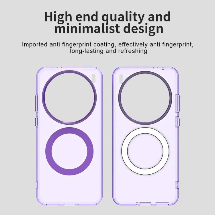 For vivo X200 Candy Magsafe PC Hybrid TPU Phone Case(Purple)