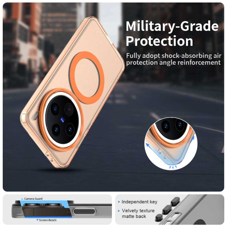 For vivo X200 Pro Candy Magsafe PC Hybrid TPU Phone Case(Orange)