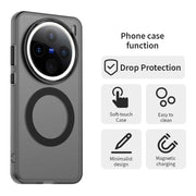 For vivo X200 Pro Candy Magsafe PC Hybrid TPU Phone Case(Black)