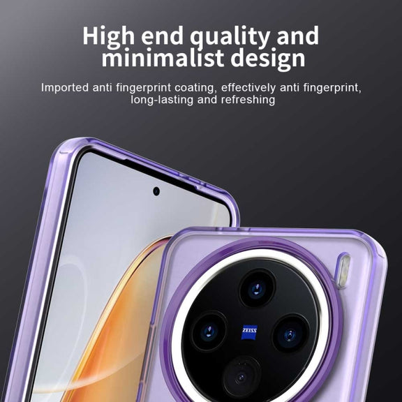 For vivo X200 Pro Candy Magsafe PC Hybrid TPU Phone Case(Purple)