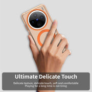 For vivo X200 Pro mini Candy Magsafe PC Hybrid TPU Phone Case(Orange)