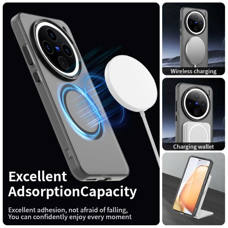 For vivo X200 Pro mini Candy Magsafe PC Hybrid TPU Phone Case(Black)