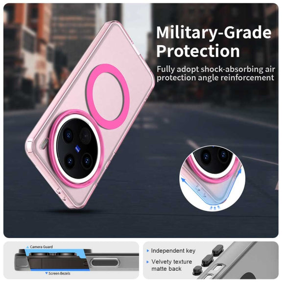 For vivo X200 Pro mini Candy Magsafe PC Hybrid TPU Phone Case(Red)