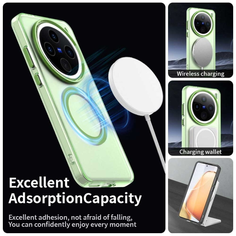 For vivo X200 Pro mini Candy Magsafe PC Hybrid TPU Phone Case(Green)