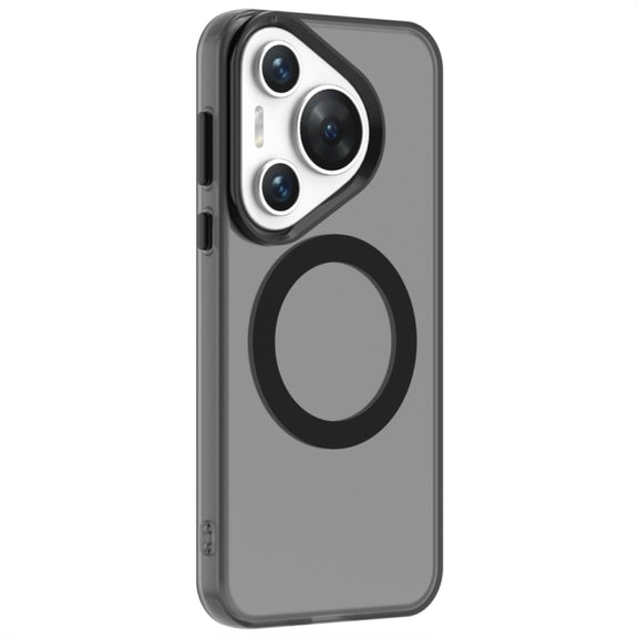 For Huawei Pura 70 Candy Magsafe PC Hybrid TPU Phone Case(Black)