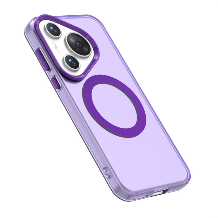 For Huawei Pura 70 Candy Magsafe PC Hybrid TPU Phone Case(Purple)