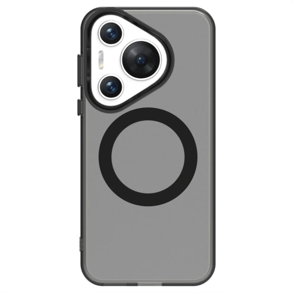 For Huawei Pura 70 Pro Candy Magsafe PC Hybrid TPU Phone Case(Black)
