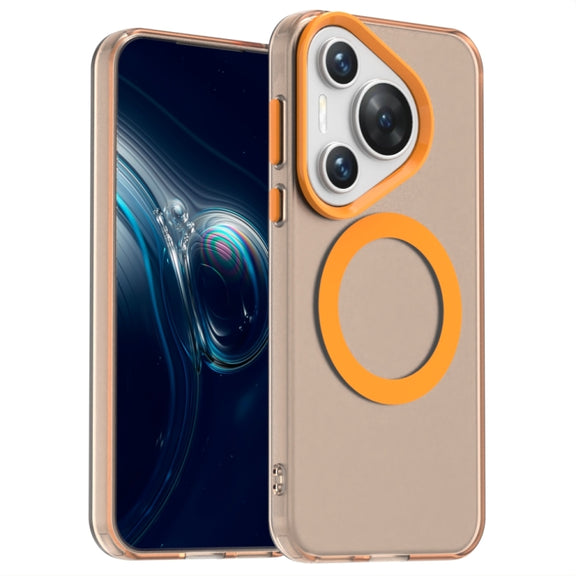 For Huawei Pura 70 Pro+ Candy Magsafe PC Hybrid TPU Phone Case(Orange)