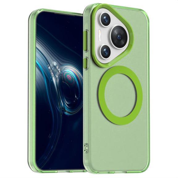 For Huawei Pura 70 Pro+ Candy Magsafe PC Hybrid TPU Phone Case(Green)