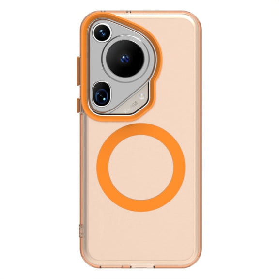 For Huawei Pura 70 Ultra Candy Magsafe PC Hybrid TPU Phone Case(Orange)