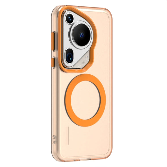 For Huawei Pura 70 Ultra Candy Magsafe PC Hybrid TPU Phone Case(Orange)