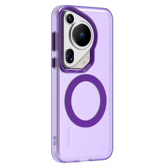 For Huawei Pura 70 Ultra Candy Magsafe PC Hybrid TPU Phone Case(Purple)