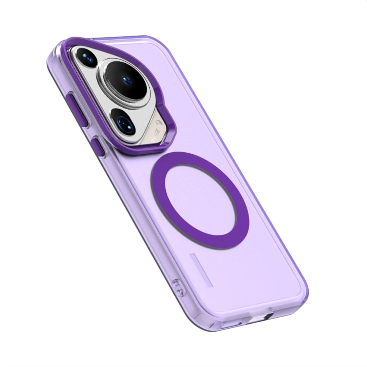 For Huawei Pura 70 Ultra Candy Magsafe PC Hybrid TPU Phone Case(Purple)