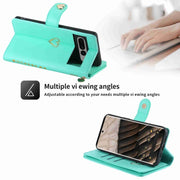 For Google Pixel 7 Pro POLA Love Multi-Card Slots Zipper Wallet Leather Phone Case(Light Green)