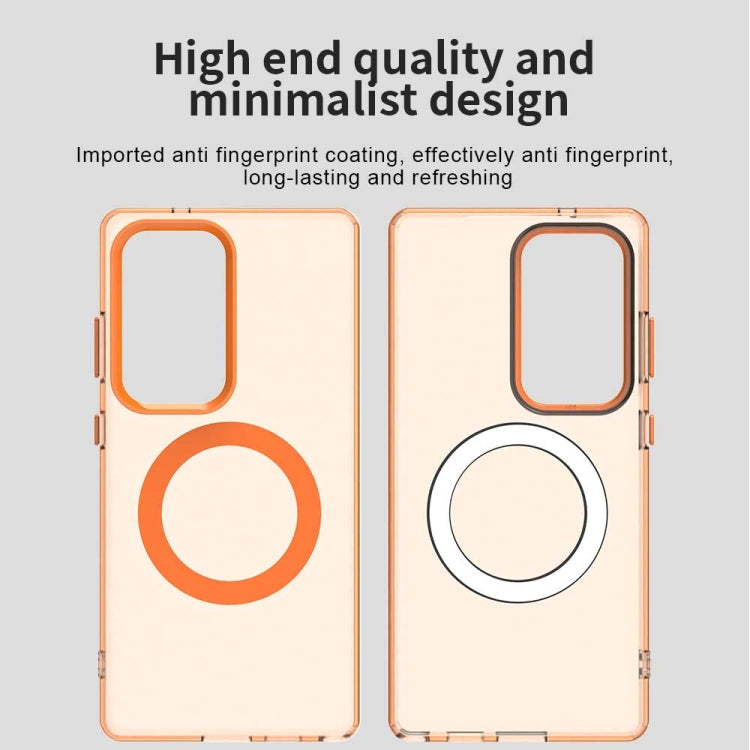 For Samsung Galaxy S25 Ultra 5G Candy Magsafe PC Hybrid TPU Phone Case(Orange)