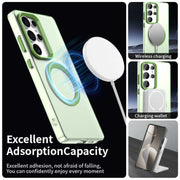 For Samsung Galaxy S25 Ultra 5G Candy Magsafe PC Hybrid TPU Phone Case(Green)